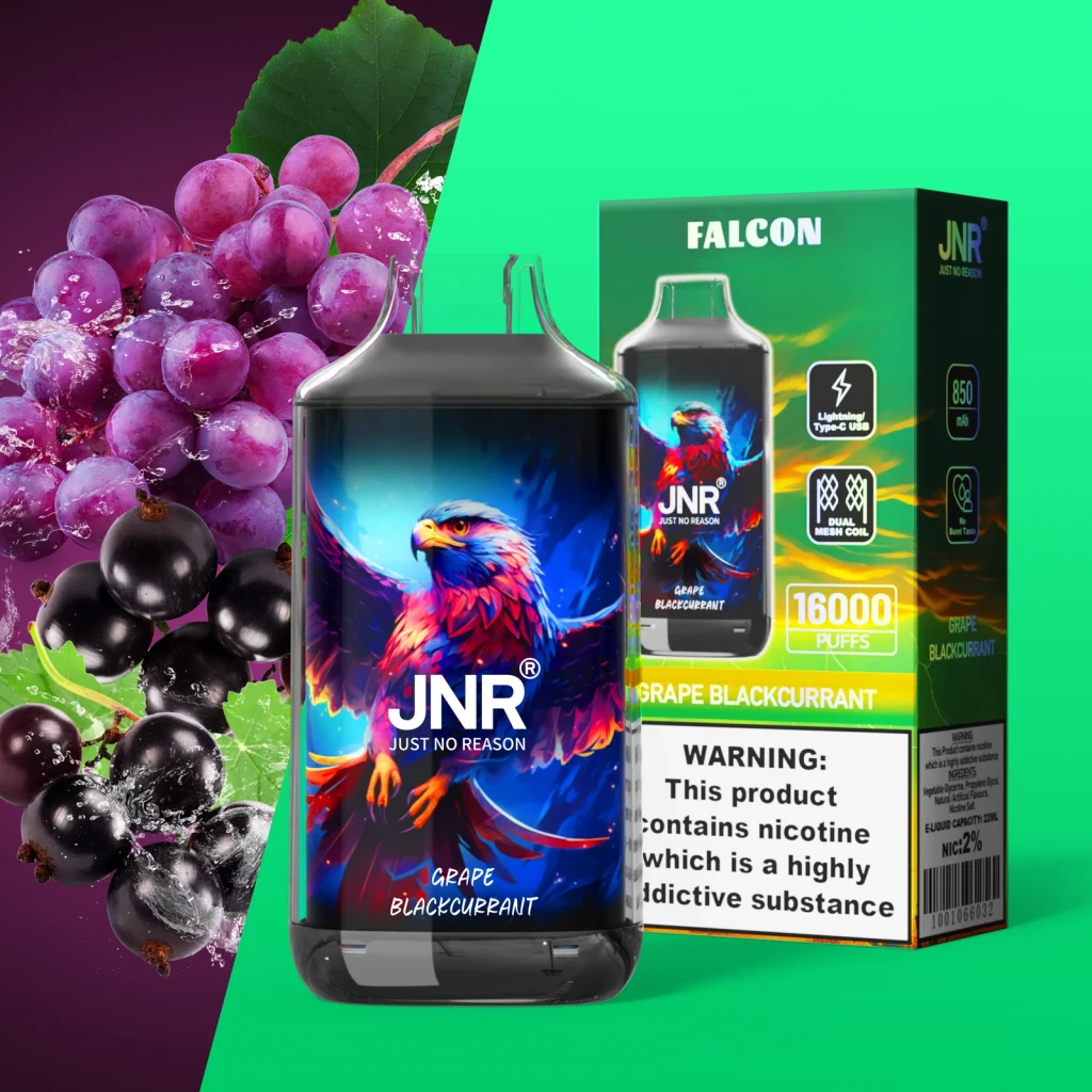 jnr falcon 16k Grape Blackcurrant flavor
