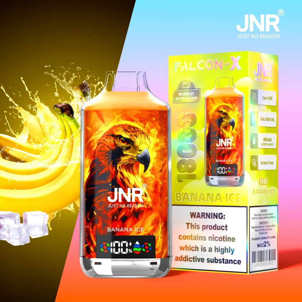 jnr falcon x 18k Banana Ice disposable vape product image
