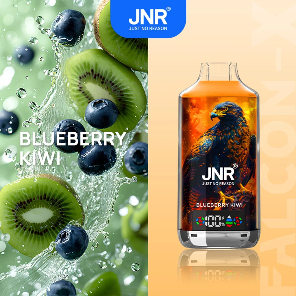 jnr falcon x 18k Blueberry Kiwi flavor