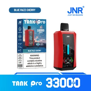 jnr tank pro 33k Blue Razz Cherry flavor