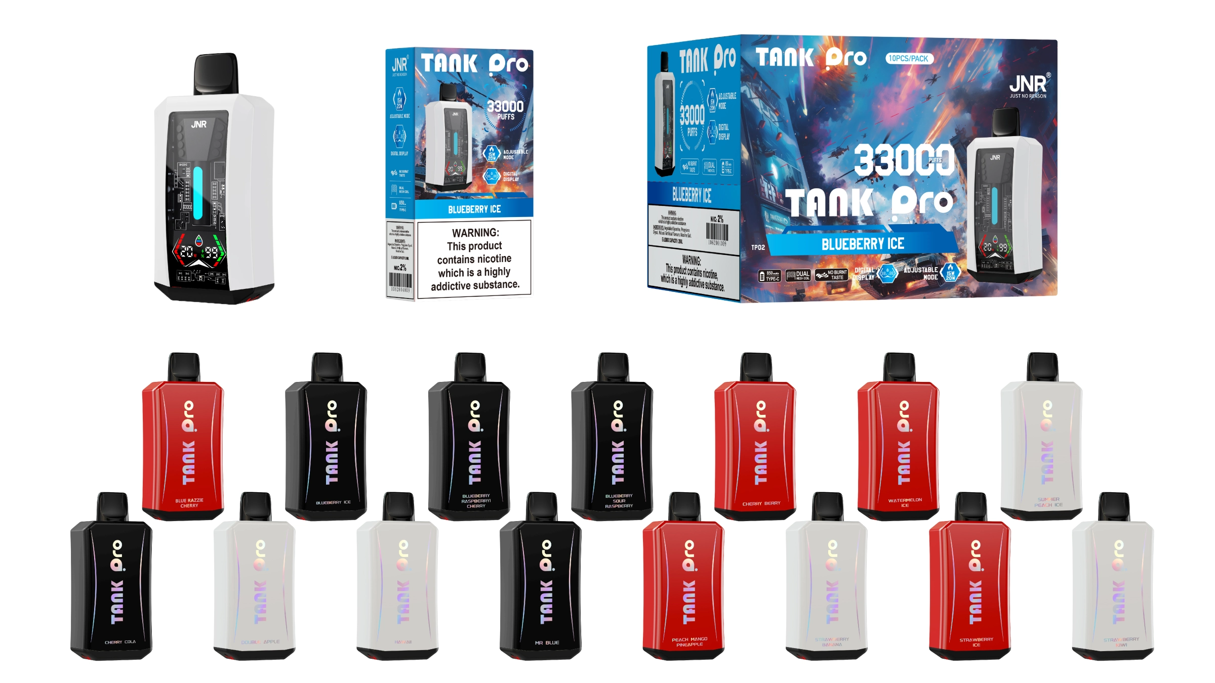 jnr tank pro 33k disposable vape promotional image