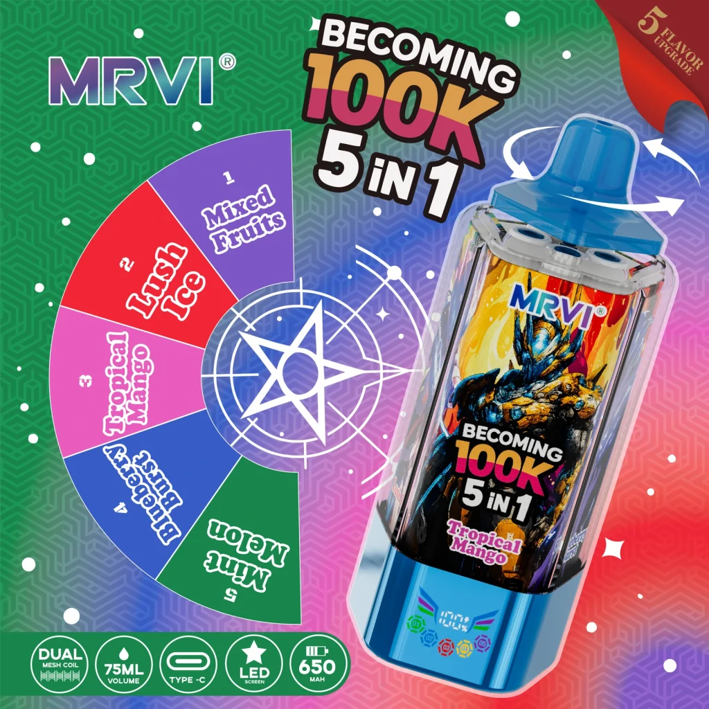 MRVI Becoming 100K 5 in 1 M 1 flavor