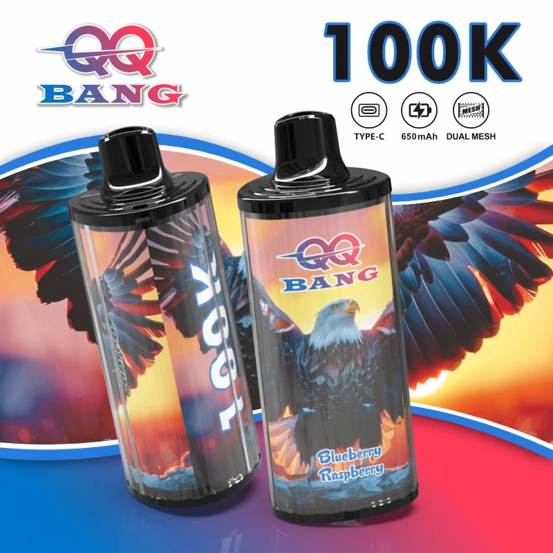 QQ Bang 100K Blueberry Raspberry flavor