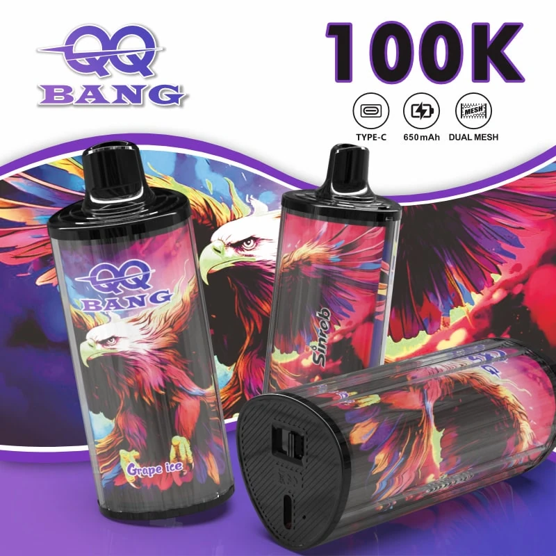 QQ Bang 100K Grape Ice flavor