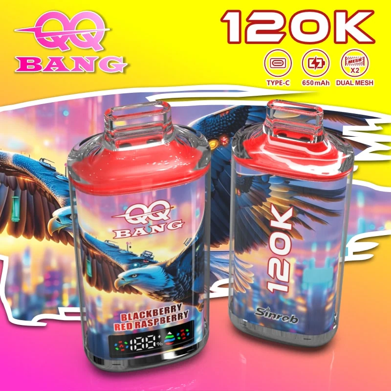 QQ Bang 120K Blackberry Red Raspberry flavor
