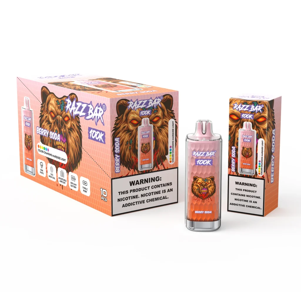 Berry Soda vape flavour and packaging