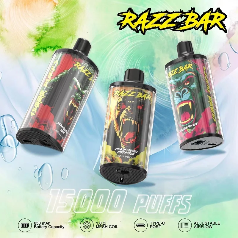 Razz Bar vape device range white poster