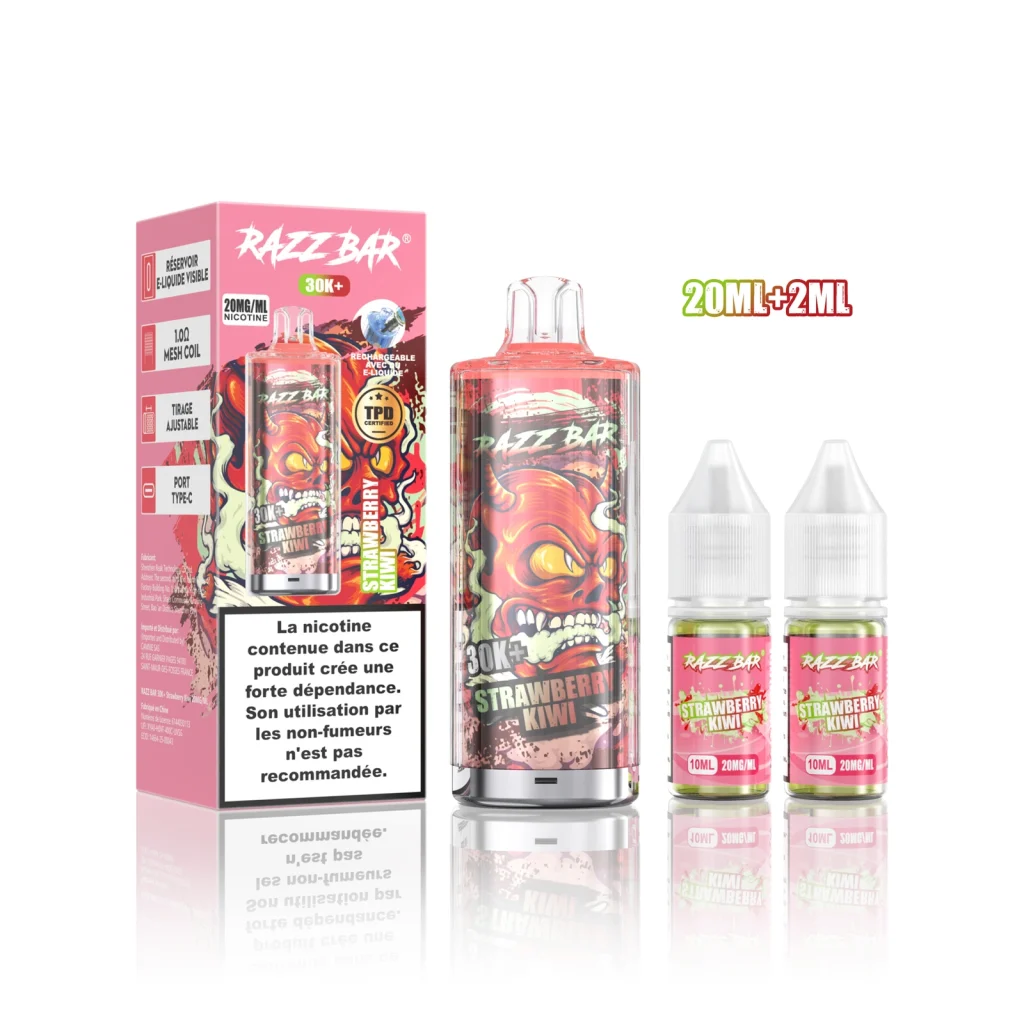 Black Ice Dragon Fruit Strawberry disposable vape flavor