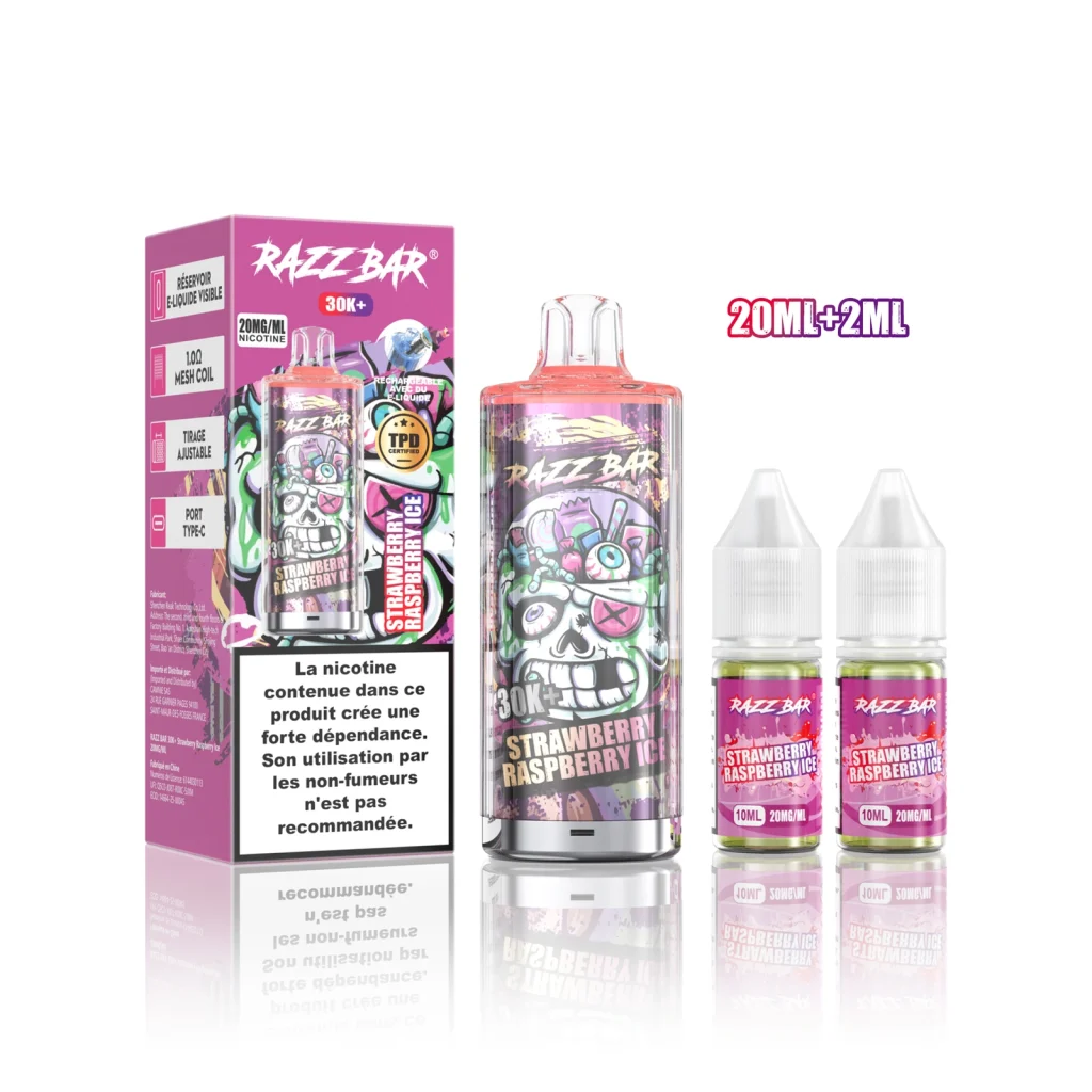 30k razz bar Strawberry Banana flavor