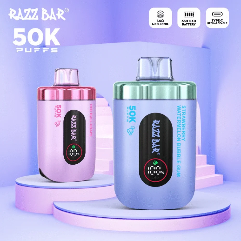 Razz Bar 50K disposable vape promotional image