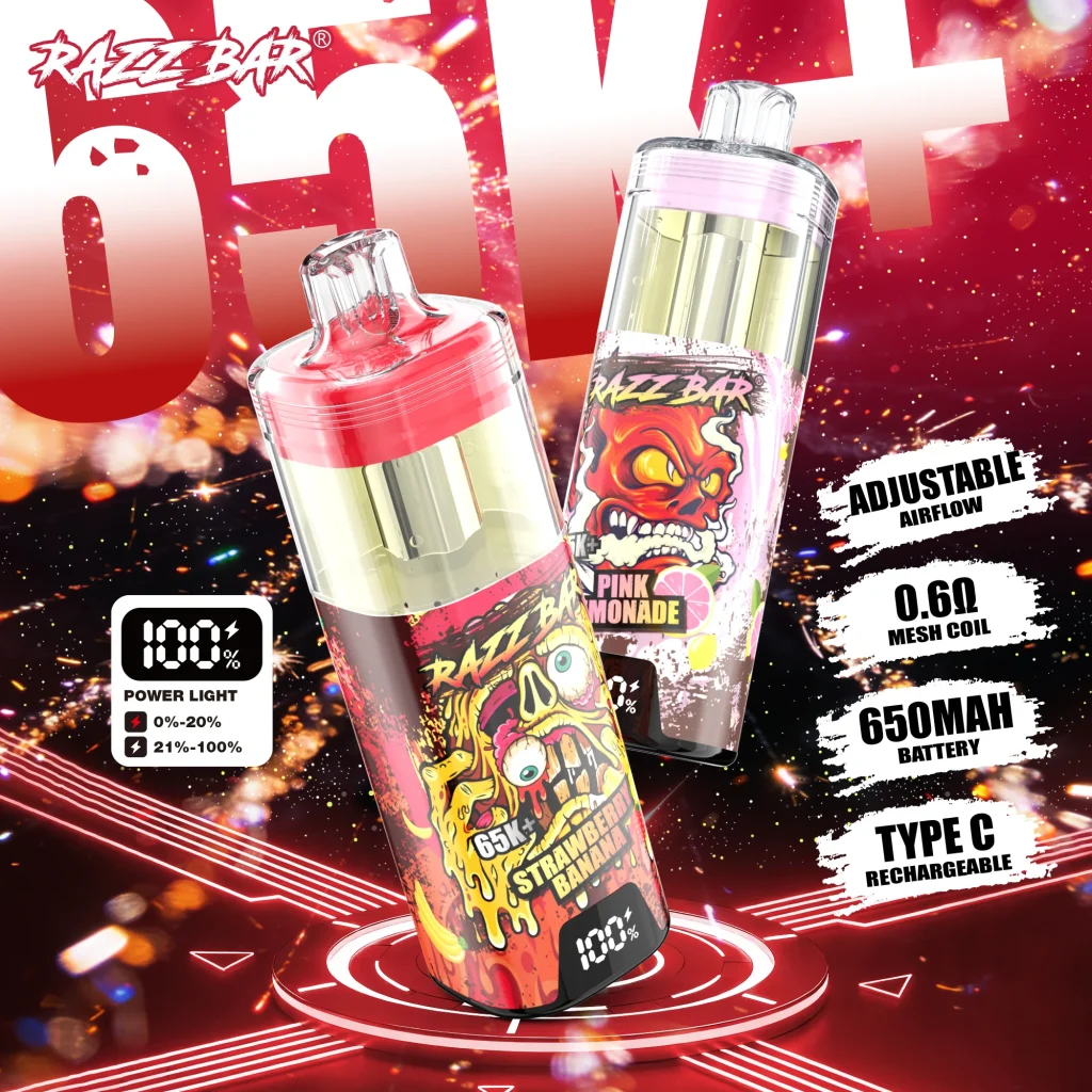 Razz Bar vape strawberry banana pink lemonade feature poster