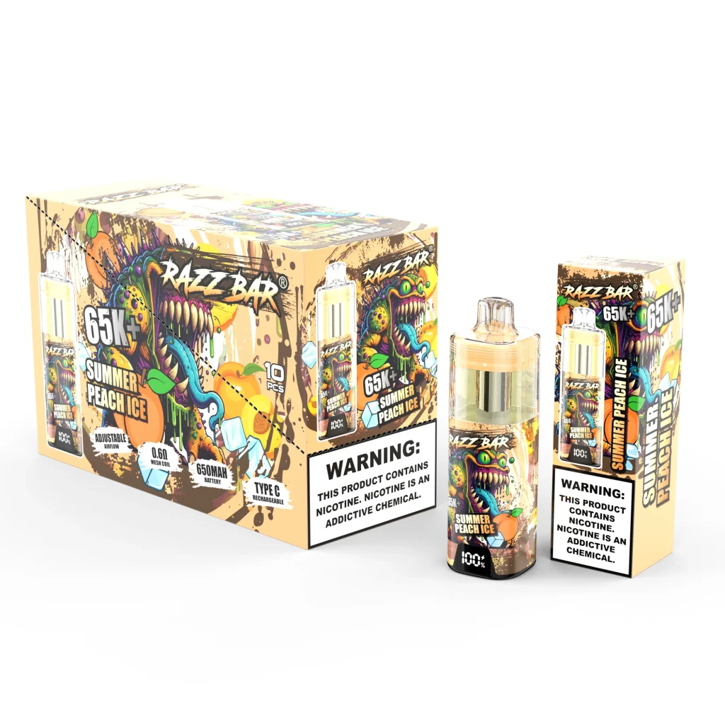 razz bar 65000 summer peach ice packaging set