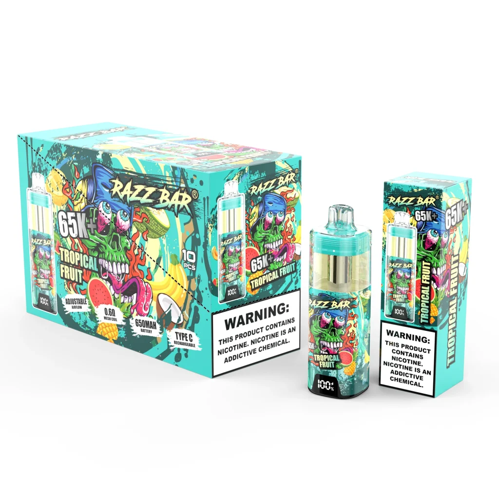 razz bar 65000 tropical fruit packaging set