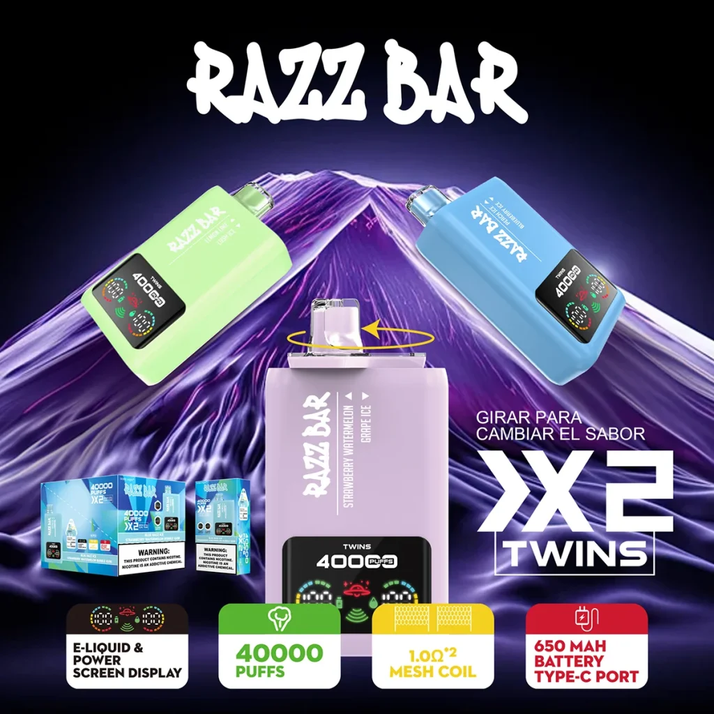Razz Bar vape strawberry watermelon grape ice family poster