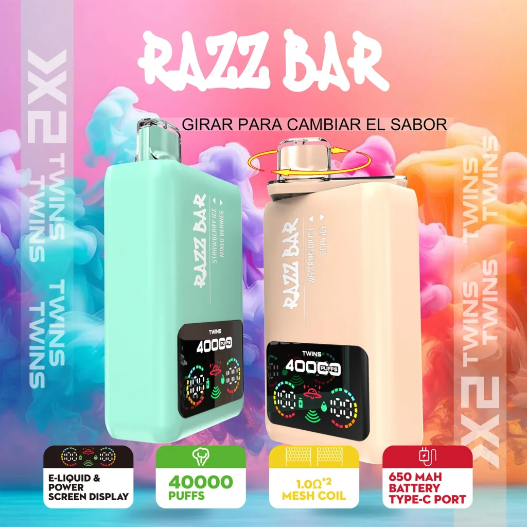 razz bar twins 40000 watermelon ice cola ice and strawberry ice mixed berries poster