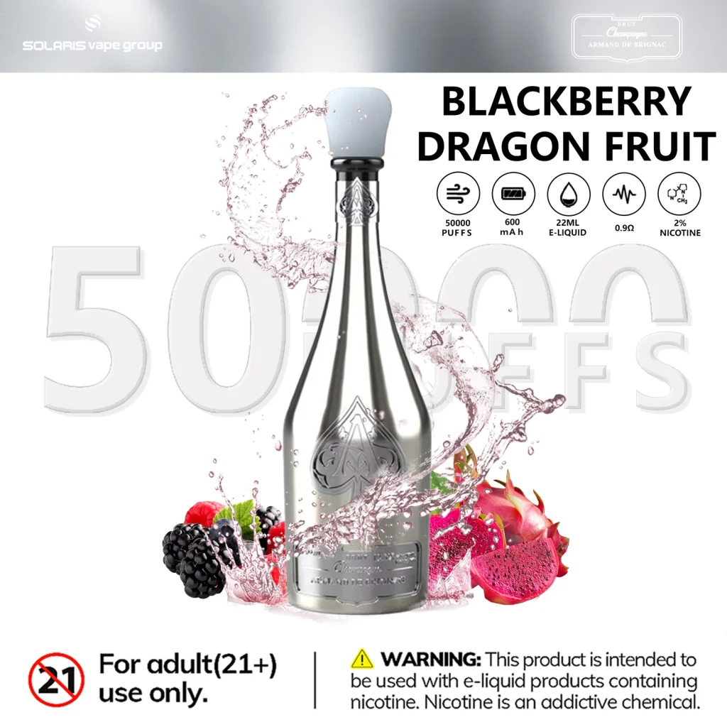 Blackberry Dragon Fruit disposable vape flavor