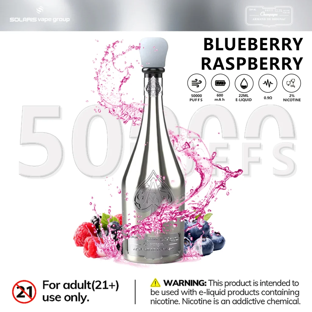 Blueberry Raspberry disposable vape flavor