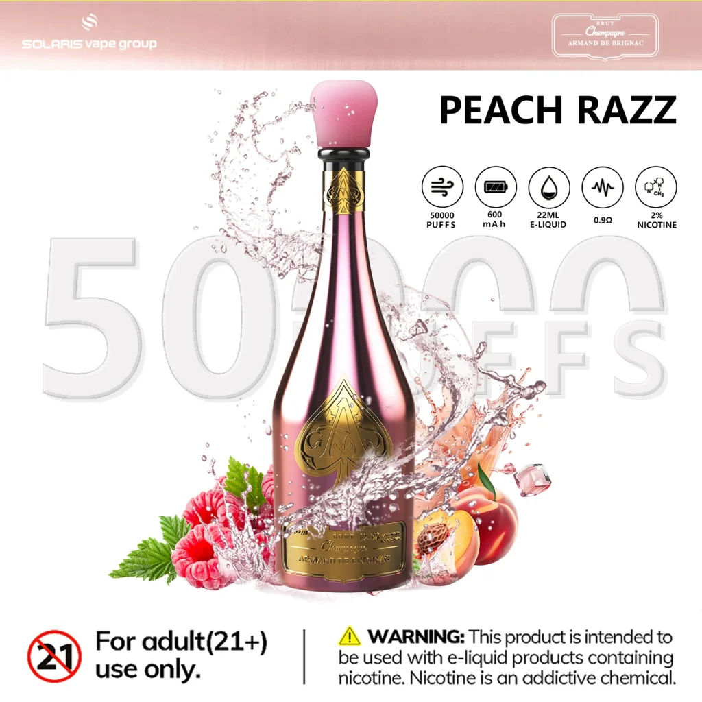 Peach Razz disposable vape flavor