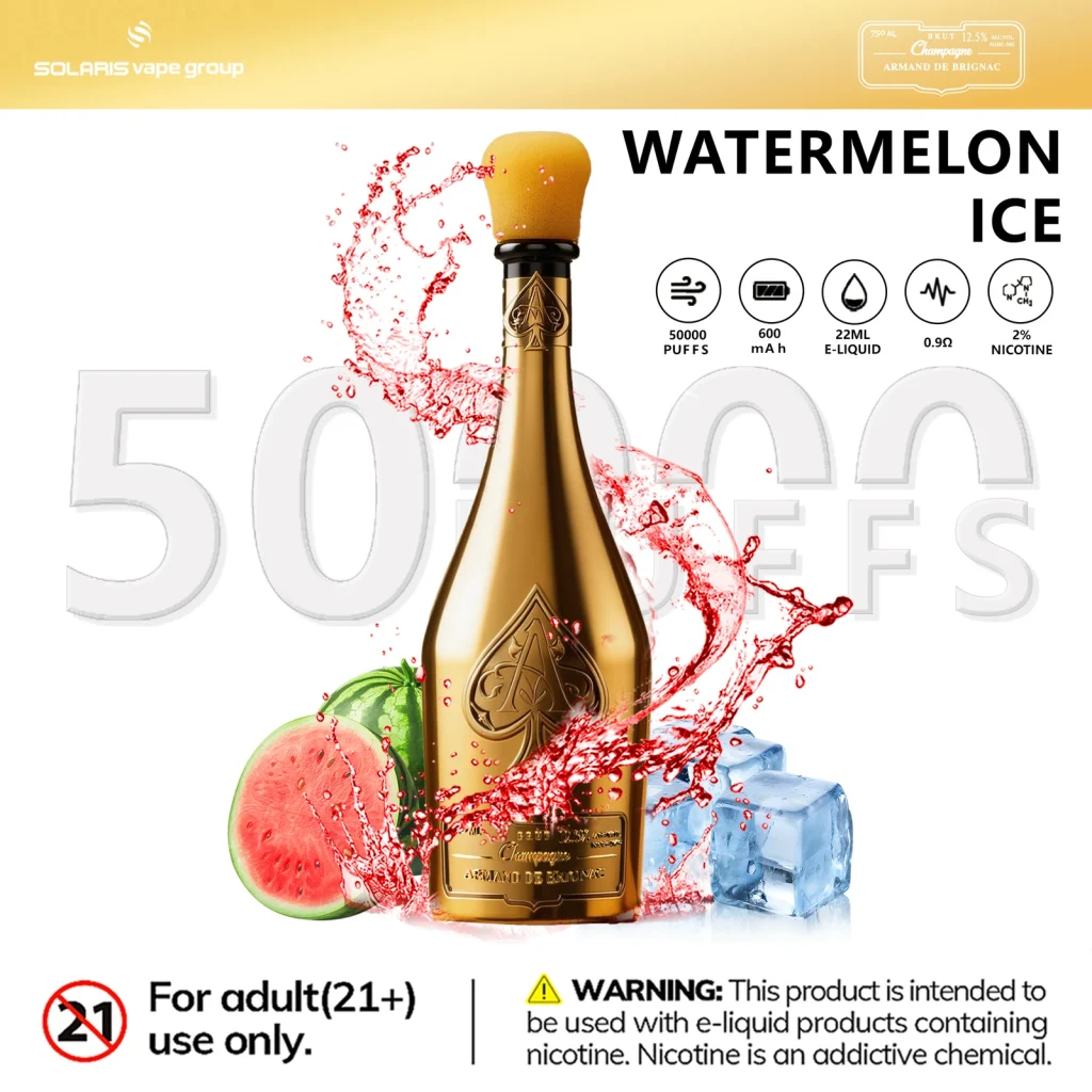 Watermelon Ice disposable vape flavor