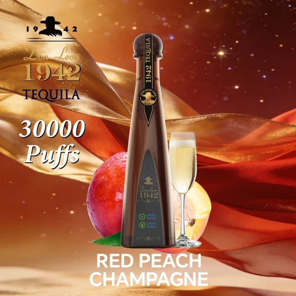 Red Peach Champagne disposable vape flavor