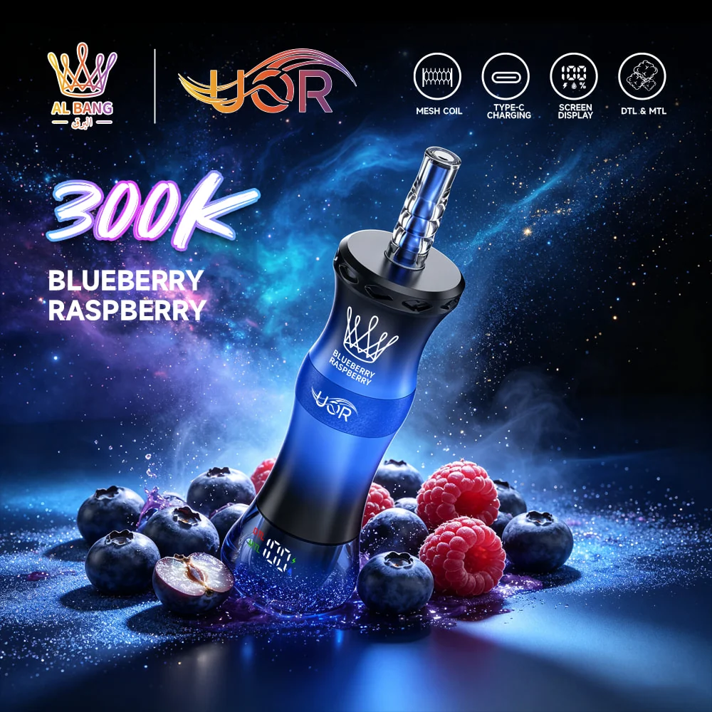 UOR Al Bang 300K Blueberry Raspberry flavor