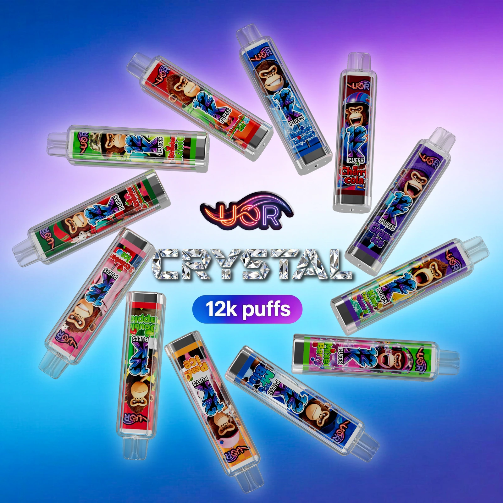 UOR Crystal 12K disposable vape product image