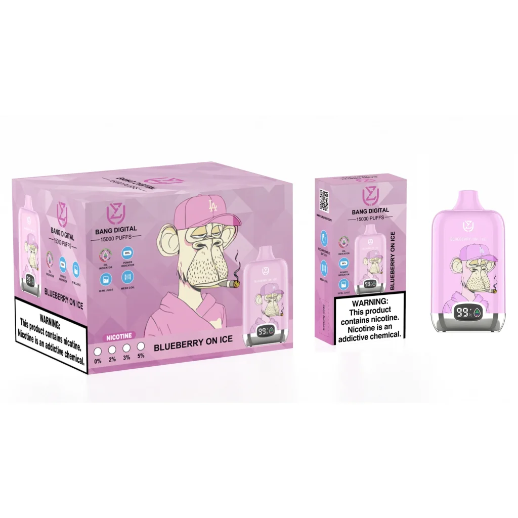 UZY Bang Digital 15000 Blueberry On Ice flavor