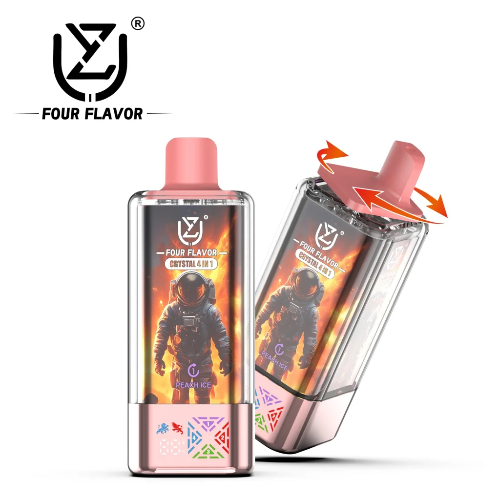 UZY Crystal 100K 4 in 1 Blueberry Ice & Strawberry Banana & Two Apple & Skittles flavor