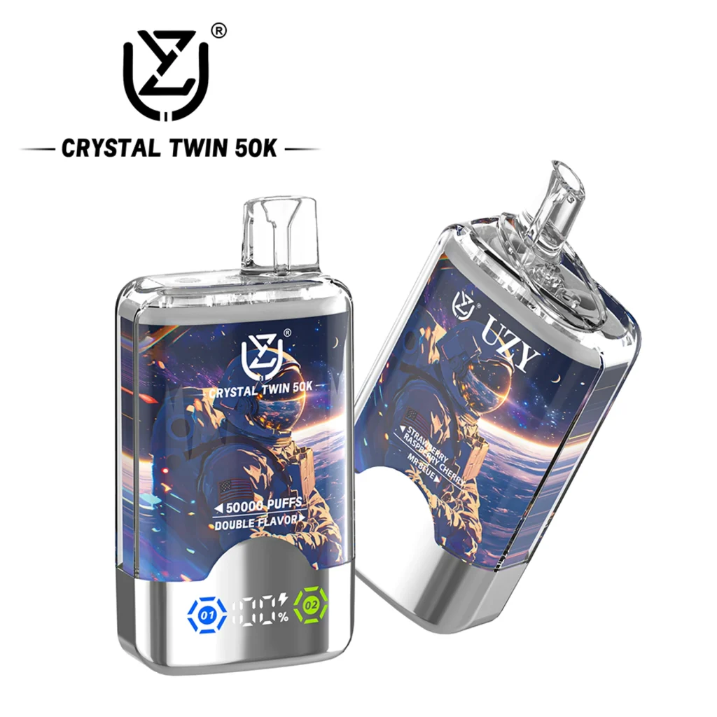 uzy crystal twin 50k Kiwi Passion Fruit Guava &Blueberry Raspberry flavor