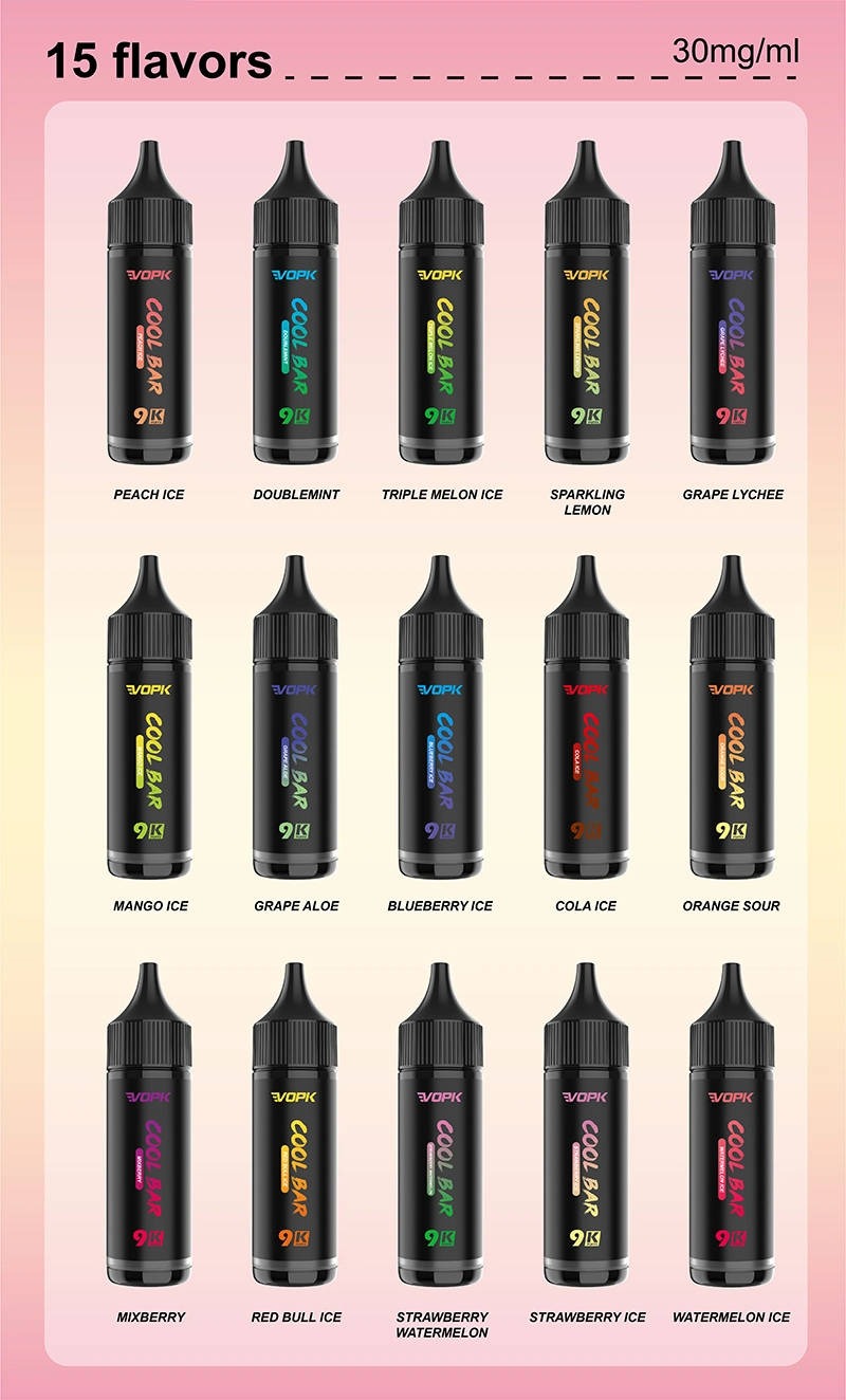 VOPK Cool Bar 9000 vape flavor selection