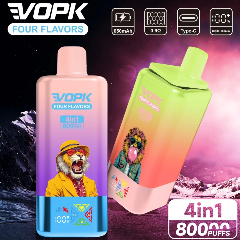VOPK Four Flavors 80000 4 in 1 disposable vape product image