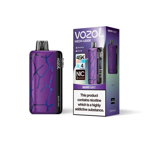 vozol neon 45k Berry Mint flavor
