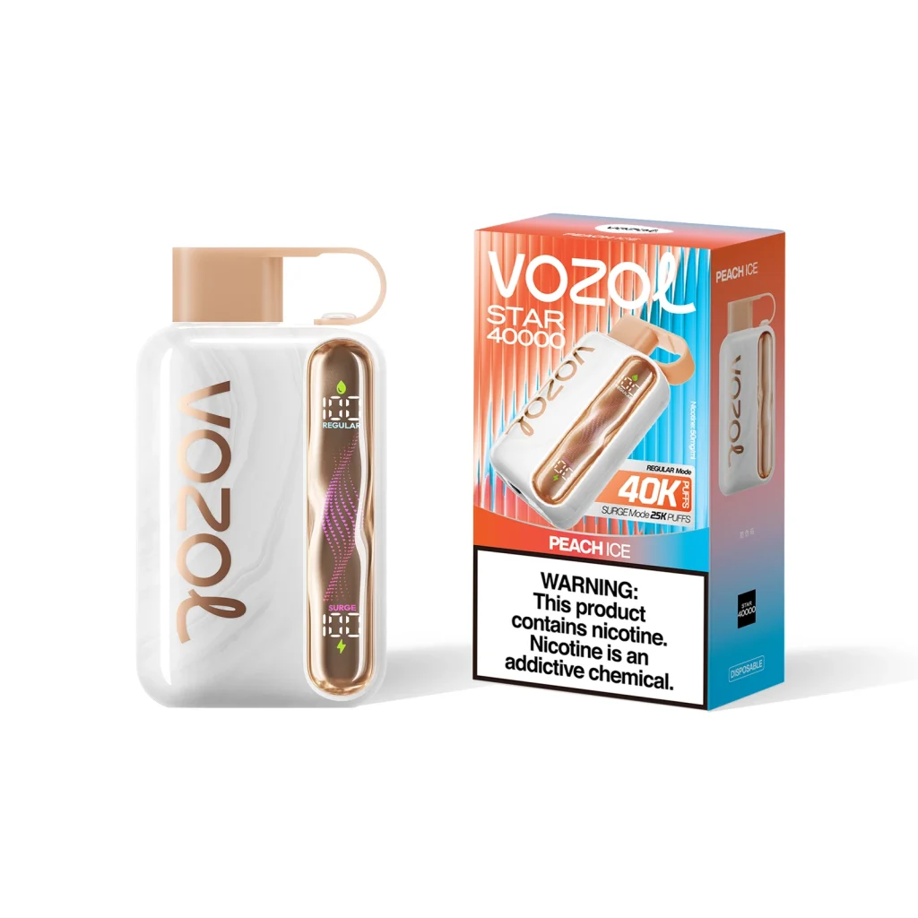Peach Ice disposable vape flavor