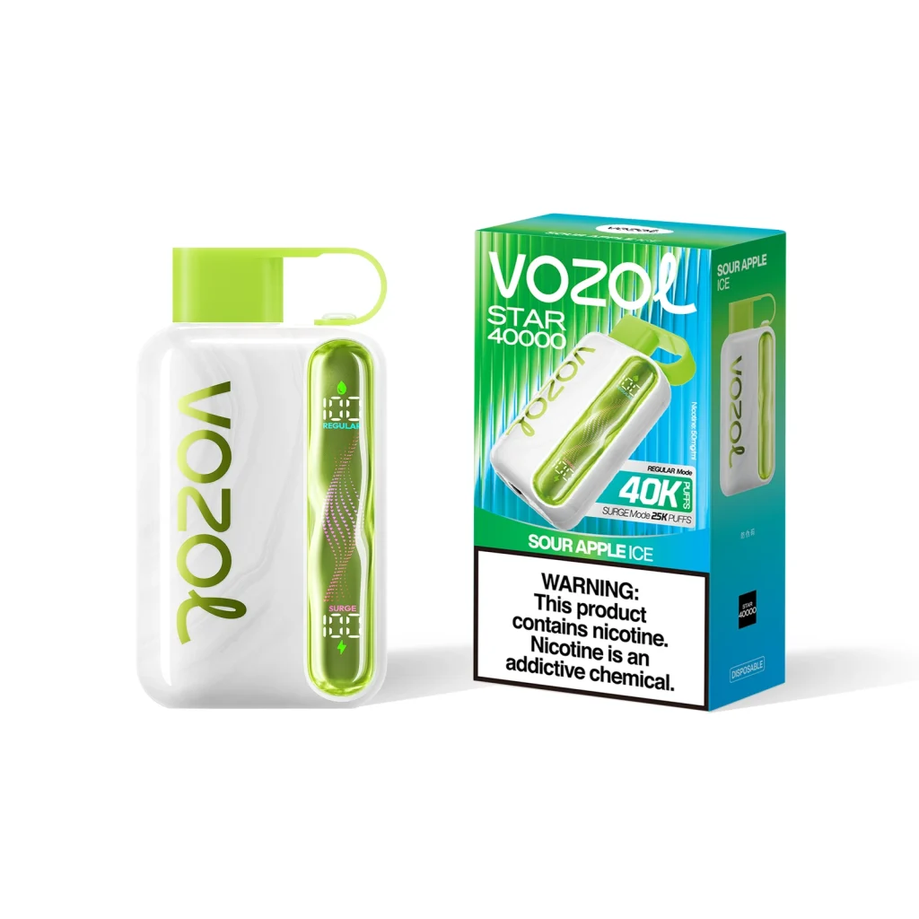 Sour Apple Ice disposable vape flavor