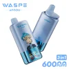 WASPE 60000 3 in 1 Blueberry Ice & Black Dragon Ice & Fizzy Cherry Ice flavor