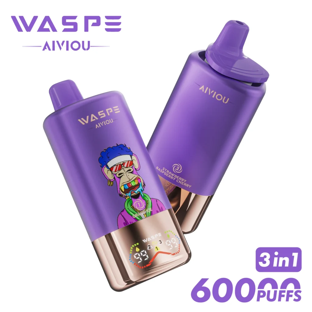 Grape Ice & Strawberry Candy & Strawberry Raspberry Cherry disposable vape flavor
