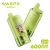 WASPE 60000 3 in 1 Watermelon Ice & Strawberry Kiwi & Lemon Lime flavor