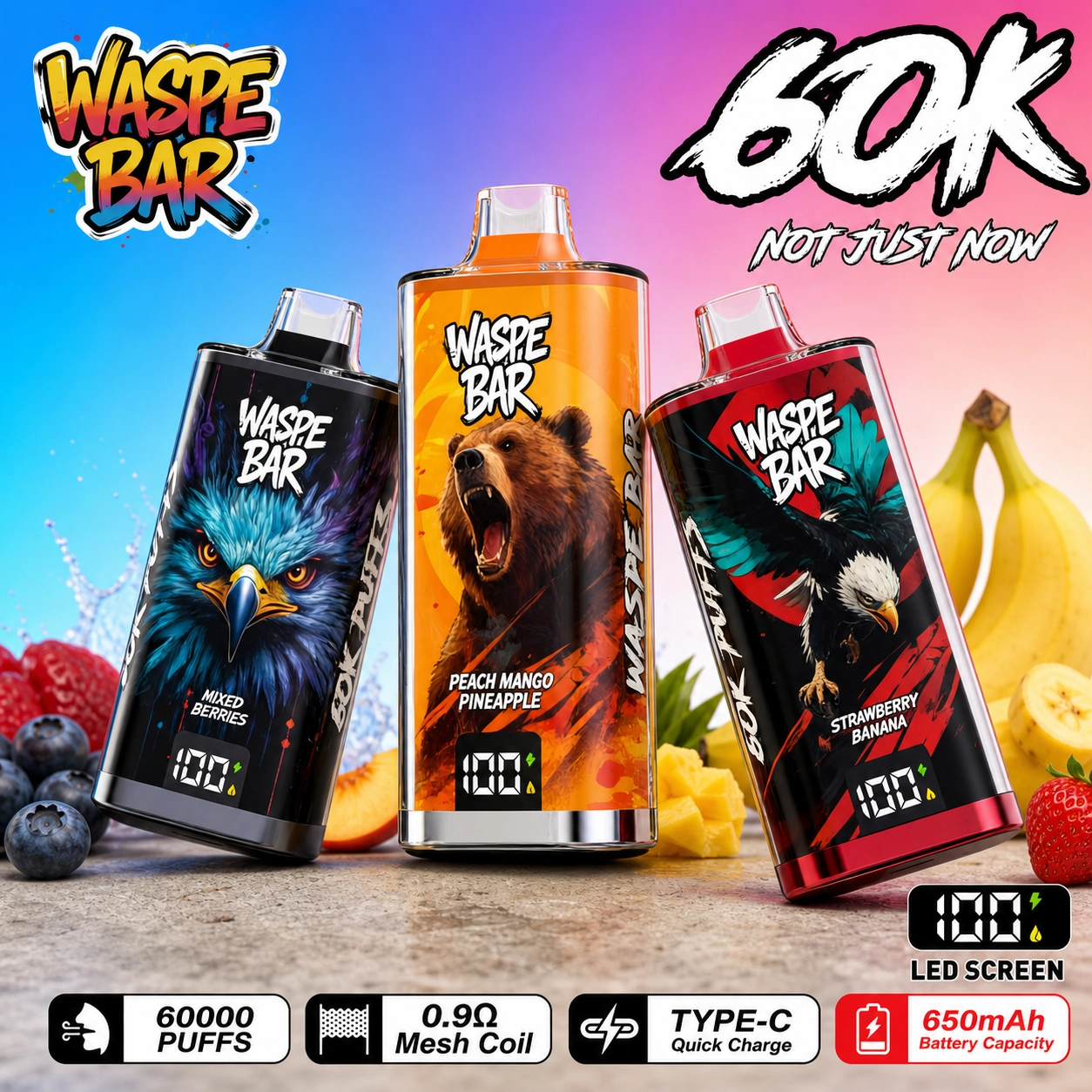 WASPE Bar 60000 disposable vape product image