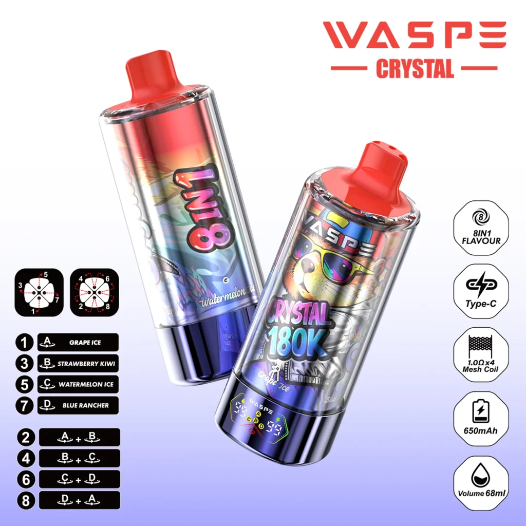 Strawberry Red Bull & Cherry Cola & Cherry Lemon & Tropical Fruit disposable vape flavor