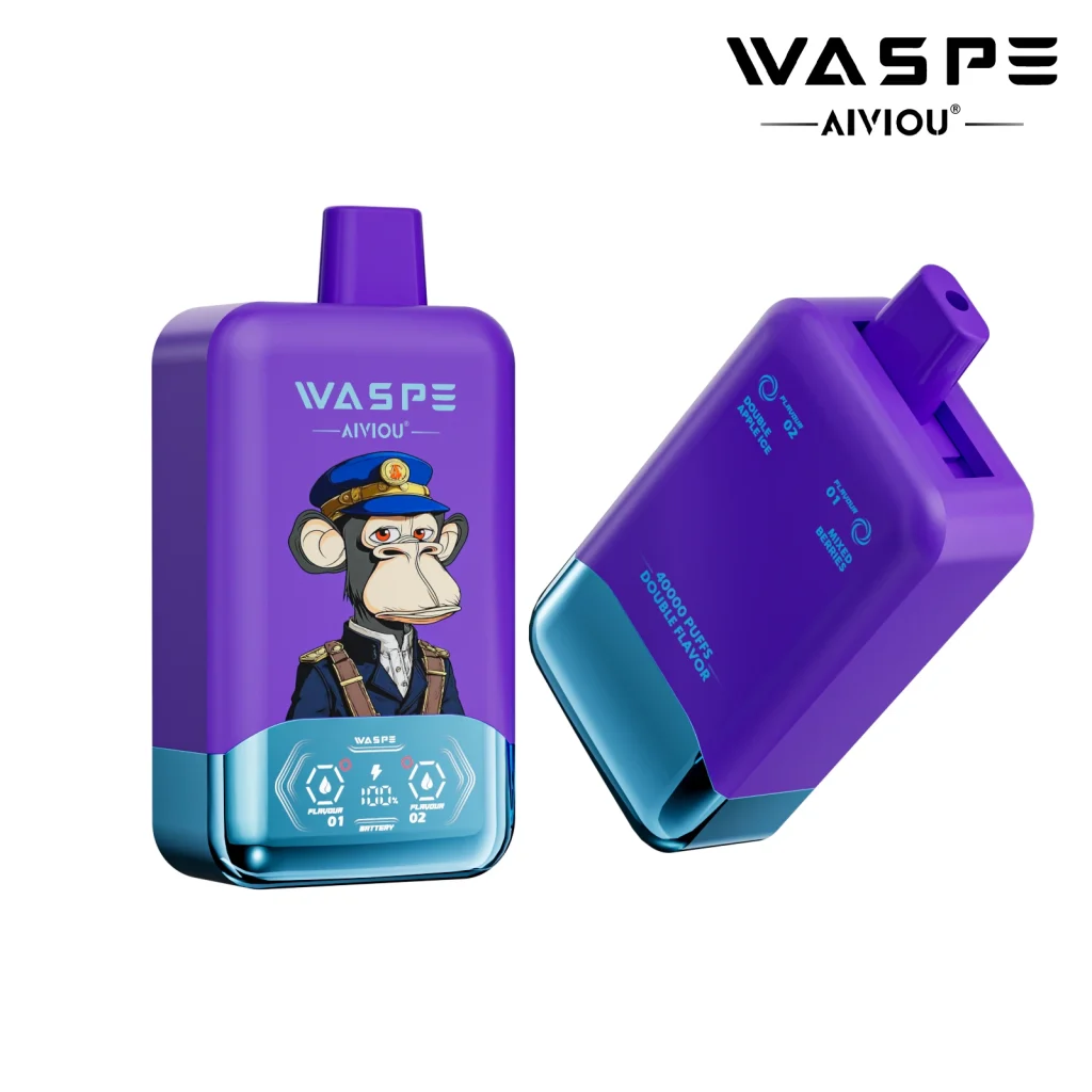 WASPE Double Flavor 40000 Mixed Berries & Double Apple Ice flavor